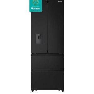 Hisense RF632N4WFE 70cm Wide French Door, American Fridge Freezer - Black Stainless Steel